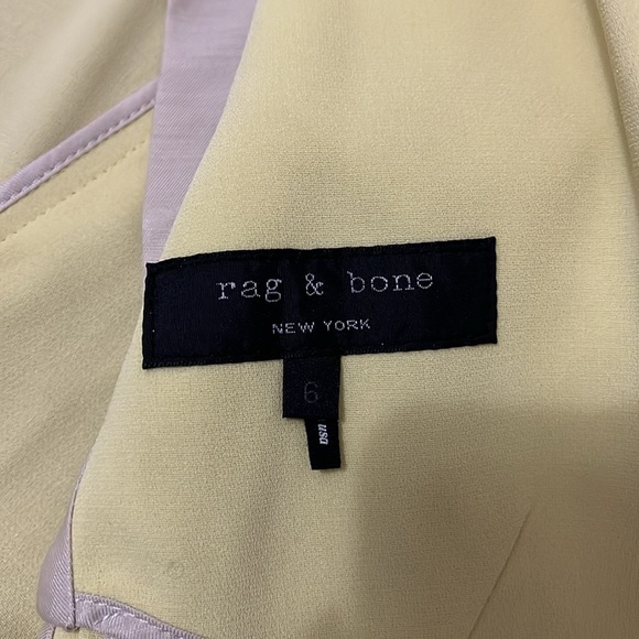Rag & Bone Women’s Yellow Blazer Size 6 - Picture 3 of 5